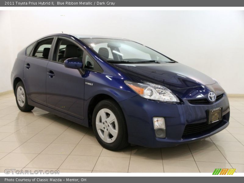 Blue Ribbon Metallic / Dark Gray 2011 Toyota Prius Hybrid II