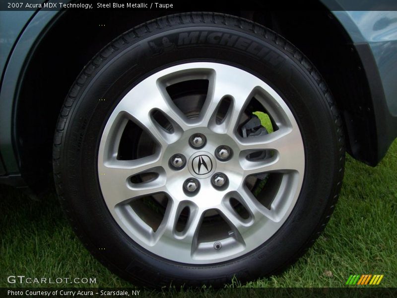 Steel Blue Metallic / Taupe 2007 Acura MDX Technology
