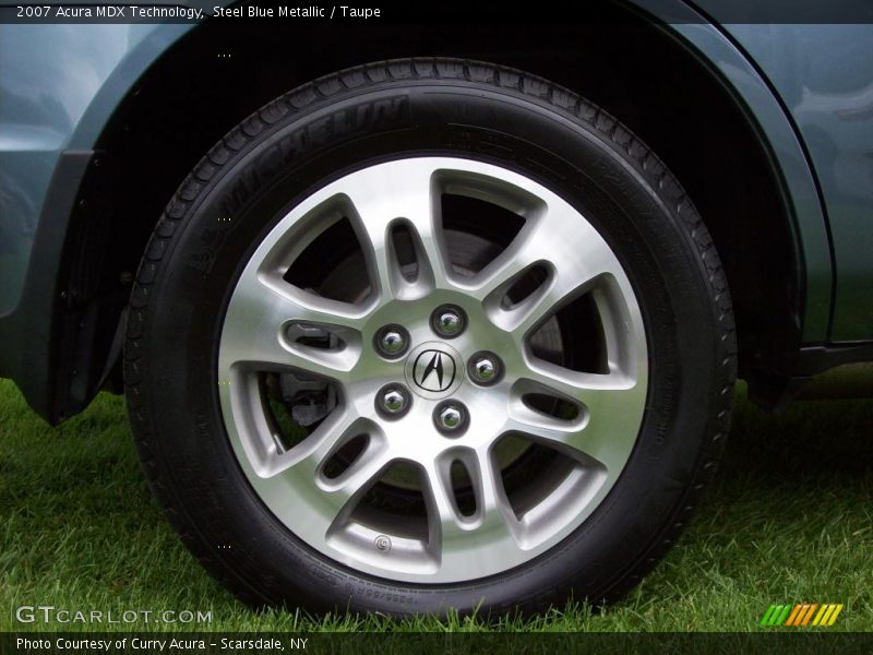 Steel Blue Metallic / Taupe 2007 Acura MDX Technology