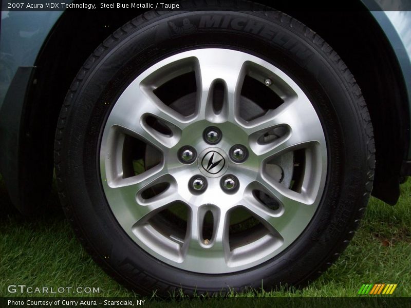 Steel Blue Metallic / Taupe 2007 Acura MDX Technology