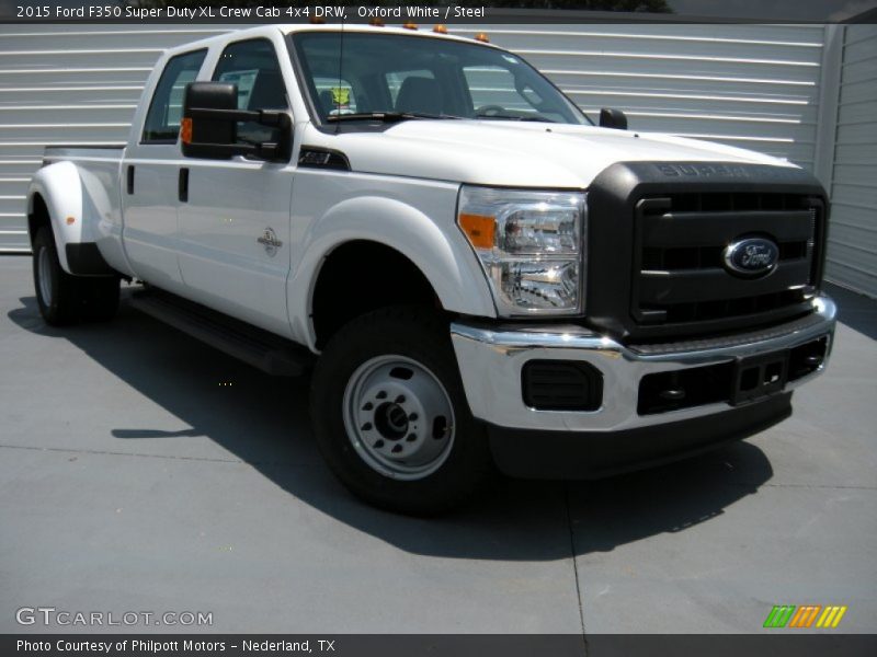 Oxford White / Steel 2015 Ford F350 Super Duty XL Crew Cab 4x4 DRW