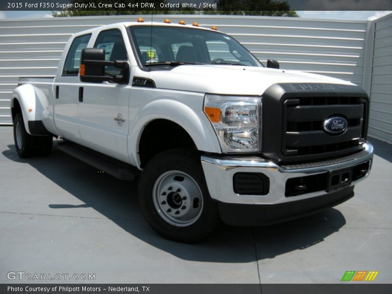 Oxford White / Steel 2015 Ford F350 Super Duty XL Crew Cab 4x4 DRW