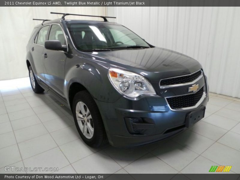 Twilight Blue Metallic / Light Titanium/Jet Black 2011 Chevrolet Equinox LS AWD