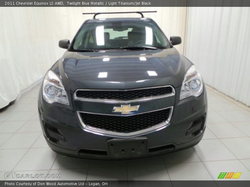 Twilight Blue Metallic / Light Titanium/Jet Black 2011 Chevrolet Equinox LS AWD