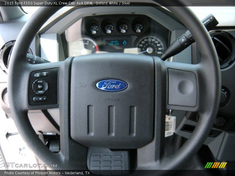 Oxford White / Steel 2015 Ford F350 Super Duty XL Crew Cab 4x4 DRW