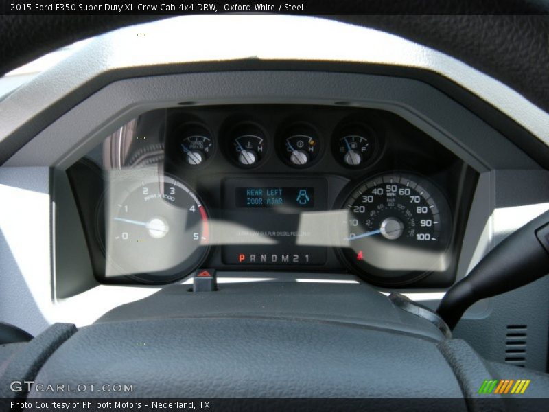 Oxford White / Steel 2015 Ford F350 Super Duty XL Crew Cab 4x4 DRW