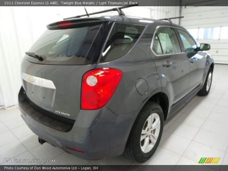 Twilight Blue Metallic / Light Titanium/Jet Black 2011 Chevrolet Equinox LS AWD