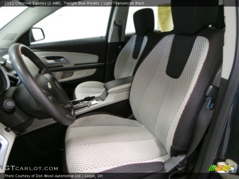 Twilight Blue Metallic / Light Titanium/Jet Black 2011 Chevrolet Equinox LS AWD