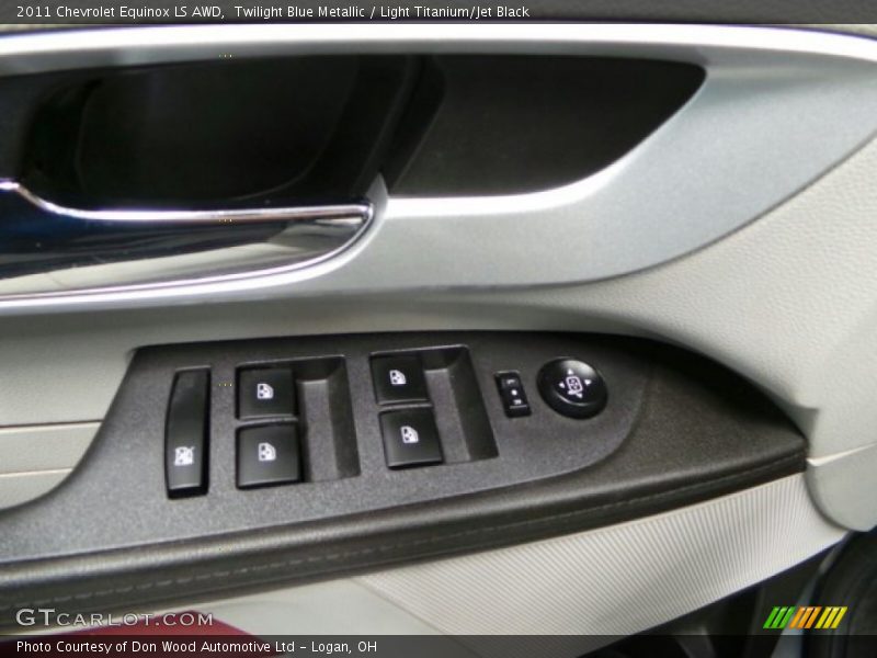 Twilight Blue Metallic / Light Titanium/Jet Black 2011 Chevrolet Equinox LS AWD