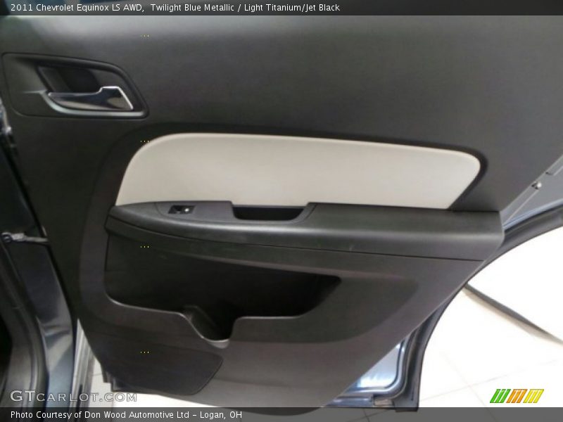 Twilight Blue Metallic / Light Titanium/Jet Black 2011 Chevrolet Equinox LS AWD