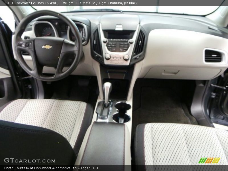 Twilight Blue Metallic / Light Titanium/Jet Black 2011 Chevrolet Equinox LS AWD