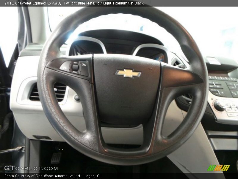 Twilight Blue Metallic / Light Titanium/Jet Black 2011 Chevrolet Equinox LS AWD