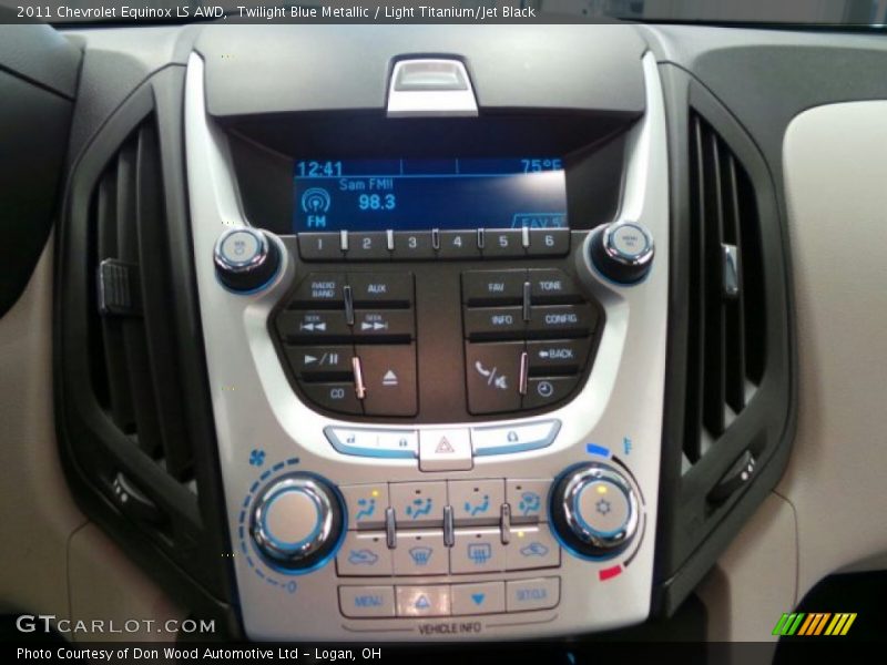 Twilight Blue Metallic / Light Titanium/Jet Black 2011 Chevrolet Equinox LS AWD
