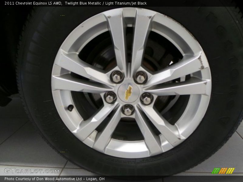 Twilight Blue Metallic / Light Titanium/Jet Black 2011 Chevrolet Equinox LS AWD