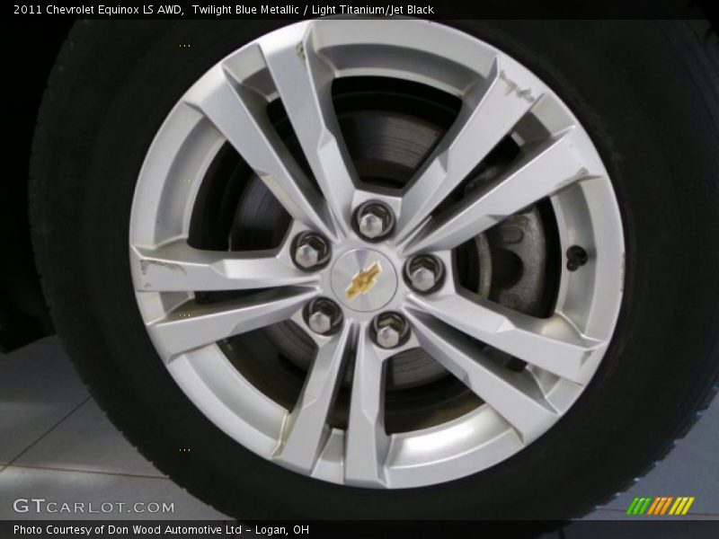 Twilight Blue Metallic / Light Titanium/Jet Black 2011 Chevrolet Equinox LS AWD