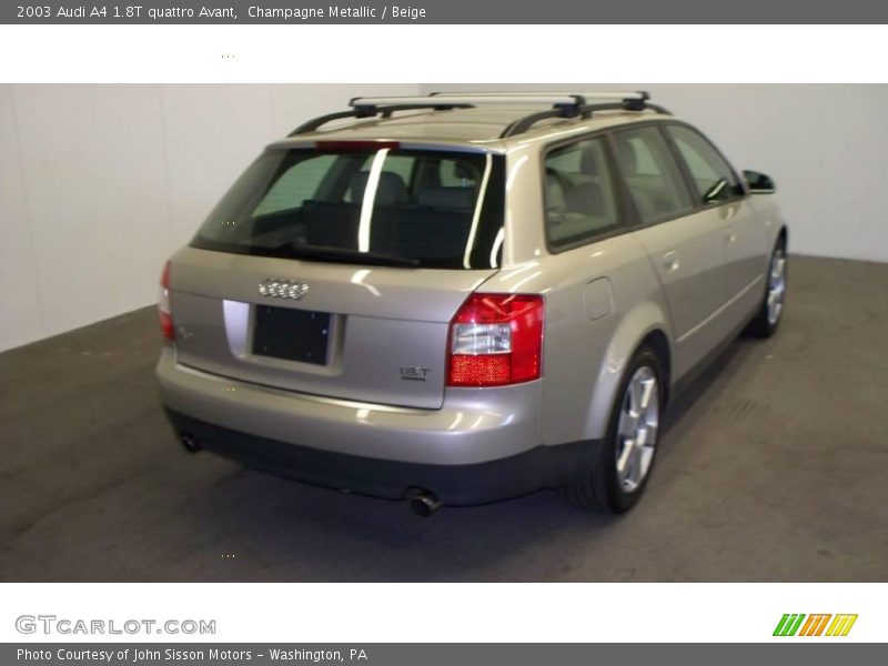Champagne Metallic / Beige 2003 Audi A4 1.8T quattro Avant