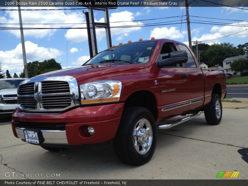 Inferno Red Crystal Pearl / Medium Slate Gray 2006 Dodge Ram 2500 Laramie Quad Cab 4x4