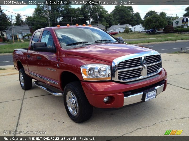 Inferno Red Crystal Pearl / Medium Slate Gray 2006 Dodge Ram 2500 Laramie Quad Cab 4x4