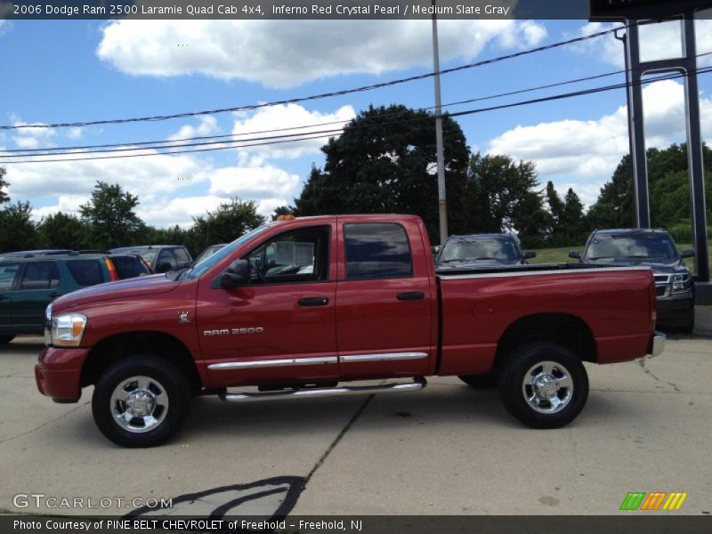 Inferno Red Crystal Pearl / Medium Slate Gray 2006 Dodge Ram 2500 Laramie Quad Cab 4x4