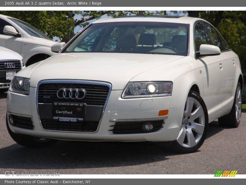 Arctic White / Beige 2005 Audi A6 3.2 quattro Sedan