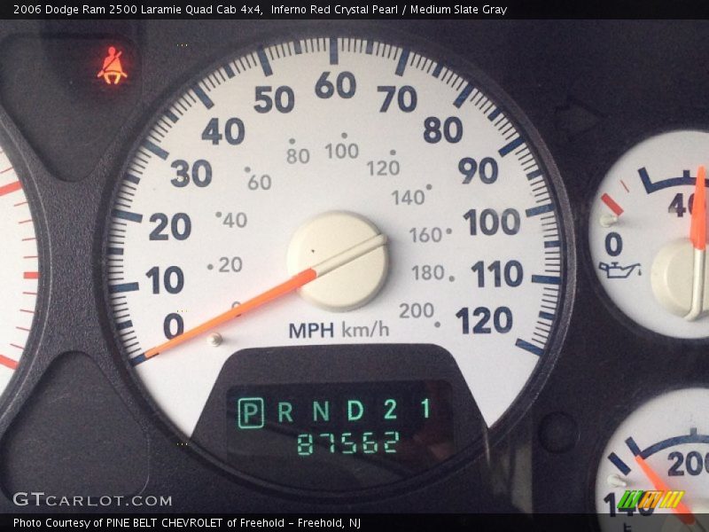 Inferno Red Crystal Pearl / Medium Slate Gray 2006 Dodge Ram 2500 Laramie Quad Cab 4x4