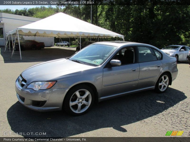 Quartz Silver Metallic / Off Black 2008 Subaru Legacy 2.5i Sedan