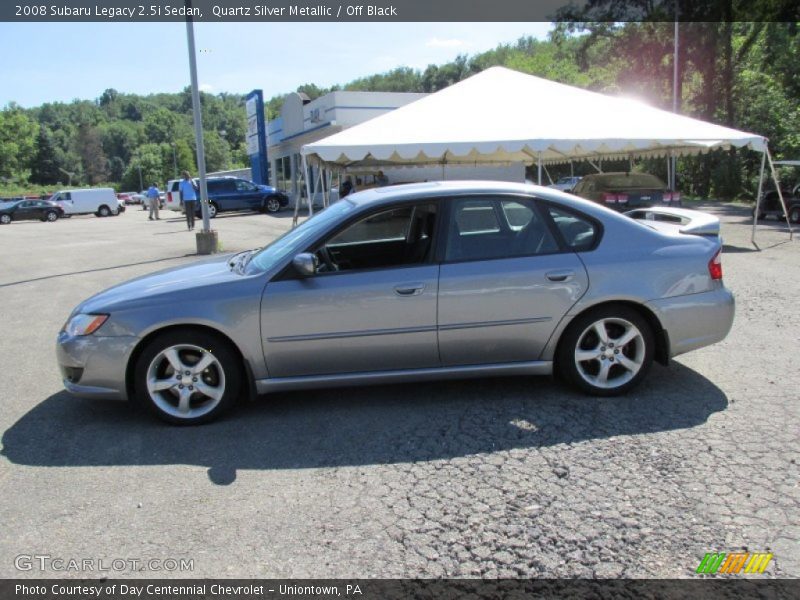 Quartz Silver Metallic / Off Black 2008 Subaru Legacy 2.5i Sedan