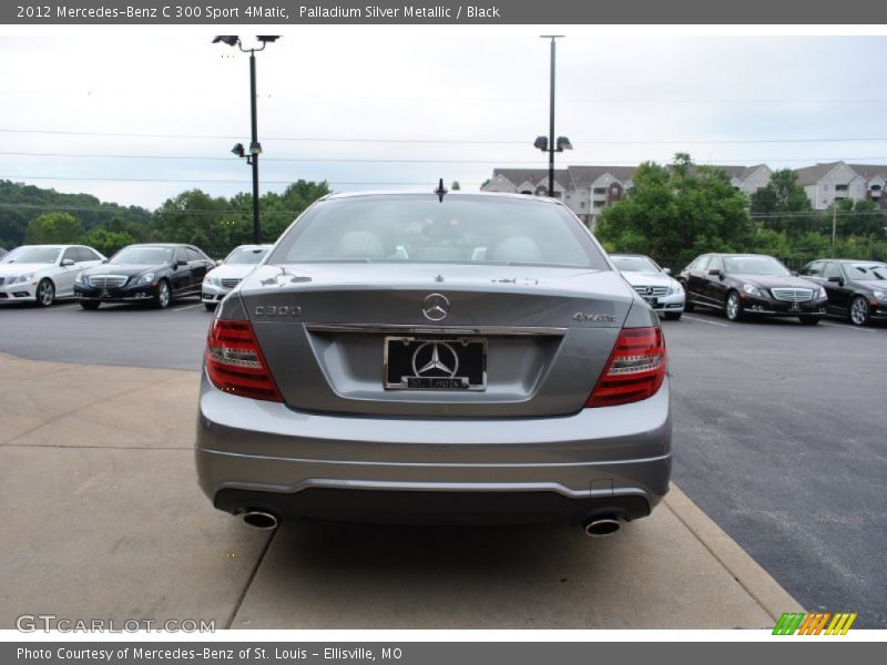 Palladium Silver Metallic / Black 2012 Mercedes-Benz C 300 Sport 4Matic