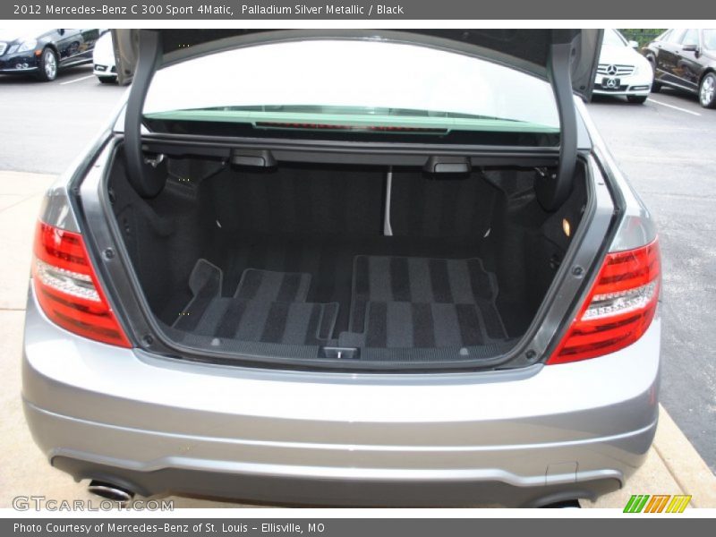 Palladium Silver Metallic / Black 2012 Mercedes-Benz C 300 Sport 4Matic