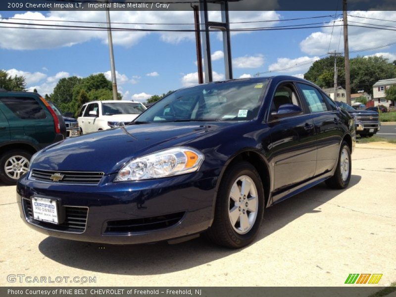 Imperial Blue Metallic / Gray 2009 Chevrolet Impala LT
