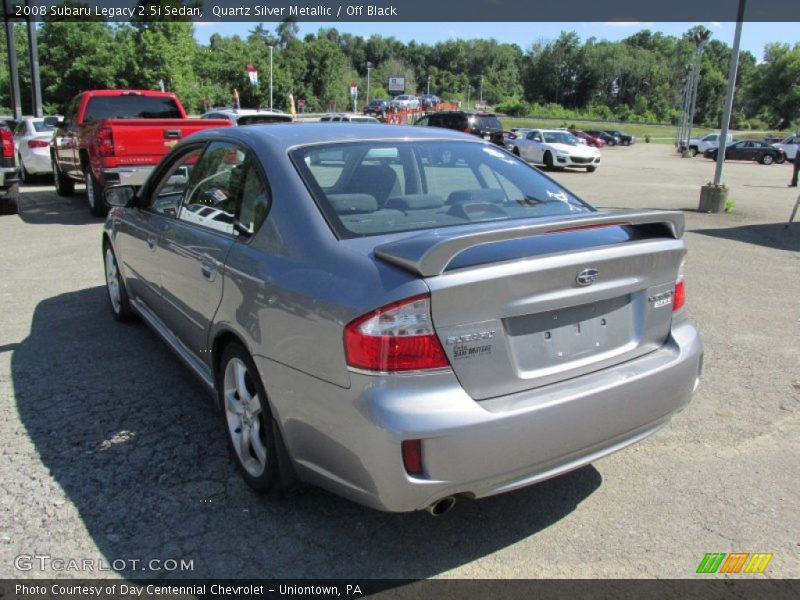 Quartz Silver Metallic / Off Black 2008 Subaru Legacy 2.5i Sedan