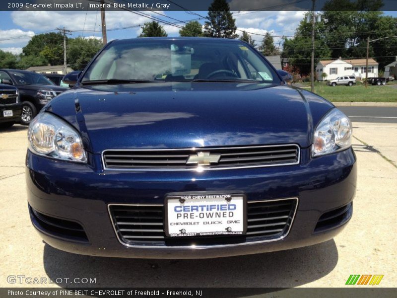 Imperial Blue Metallic / Gray 2009 Chevrolet Impala LT