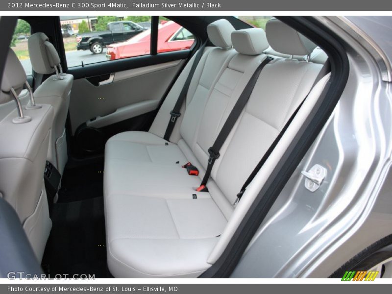 Palladium Silver Metallic / Black 2012 Mercedes-Benz C 300 Sport 4Matic