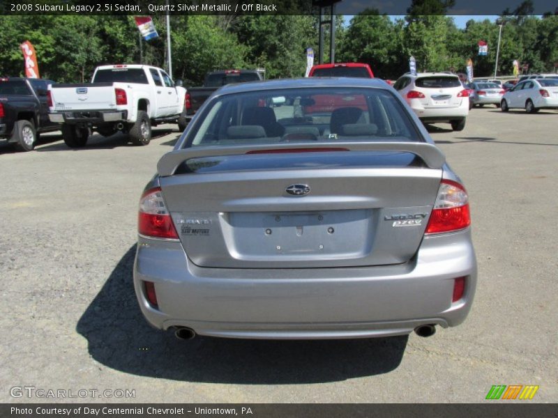 Quartz Silver Metallic / Off Black 2008 Subaru Legacy 2.5i Sedan