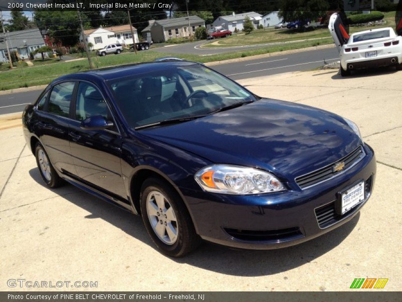 Imperial Blue Metallic / Gray 2009 Chevrolet Impala LT