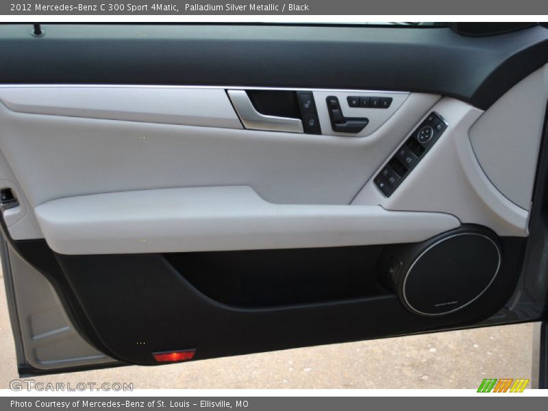 Palladium Silver Metallic / Black 2012 Mercedes-Benz C 300 Sport 4Matic