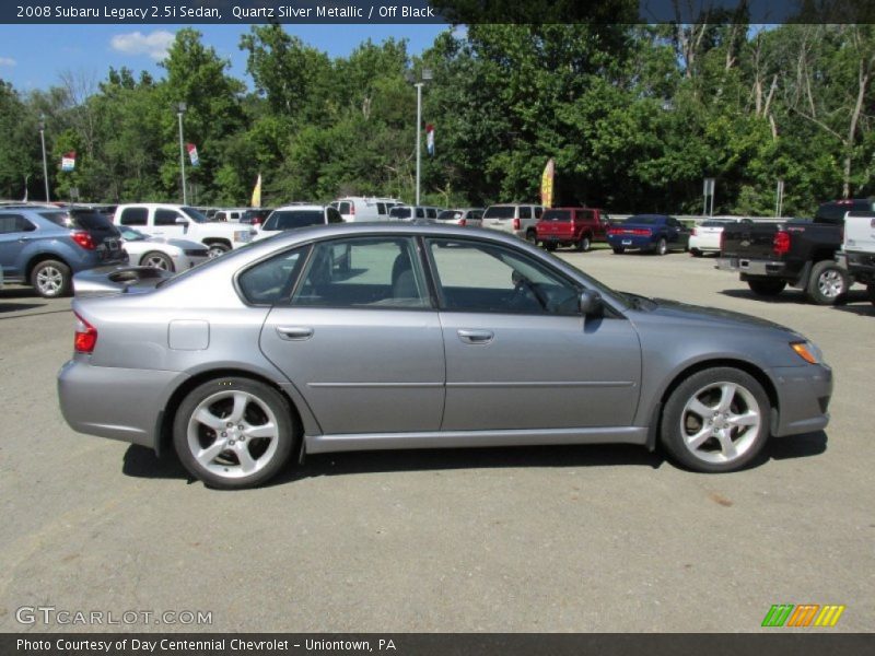 Quartz Silver Metallic / Off Black 2008 Subaru Legacy 2.5i Sedan