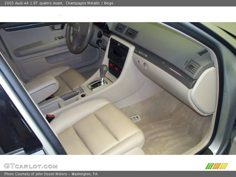 Champagne Metallic / Beige 2003 Audi A4 1.8T quattro Avant