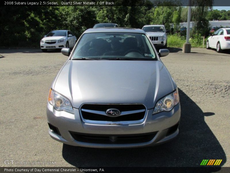 Quartz Silver Metallic / Off Black 2008 Subaru Legacy 2.5i Sedan