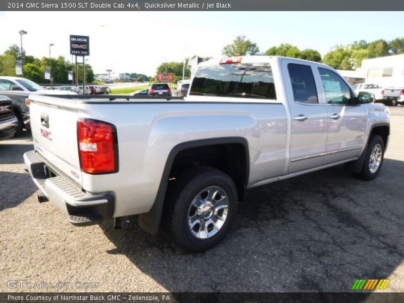 Quicksilver Metallic / Jet Black 2014 GMC Sierra 1500 SLT Double Cab 4x4