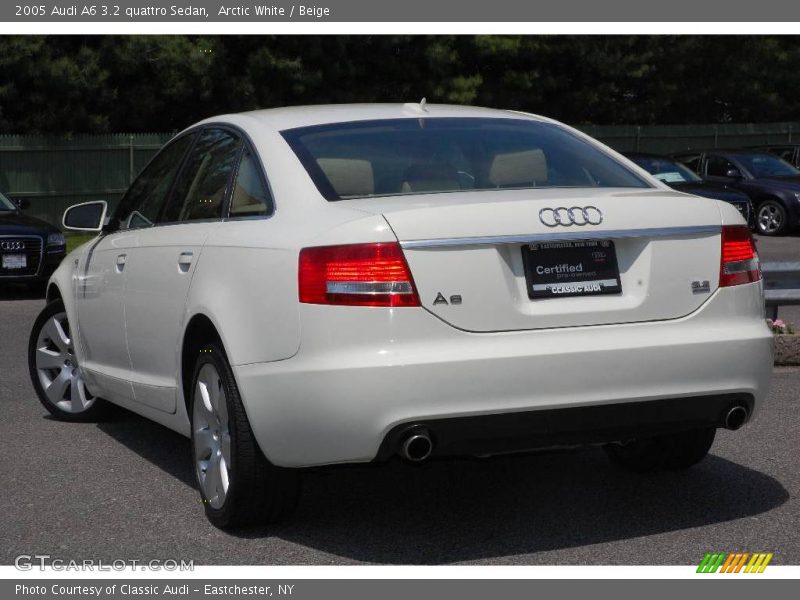 Arctic White / Beige 2005 Audi A6 3.2 quattro Sedan