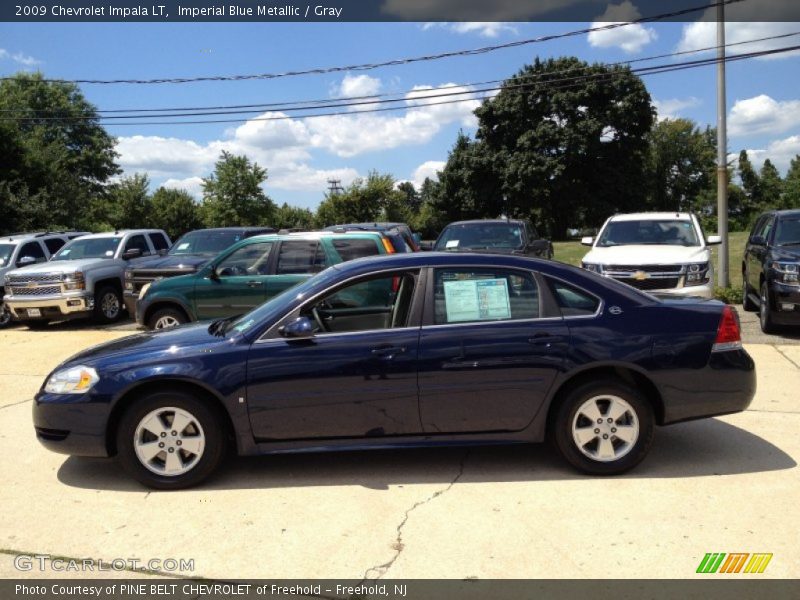 Imperial Blue Metallic / Gray 2009 Chevrolet Impala LT