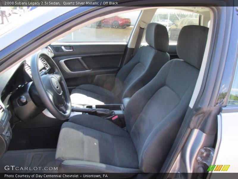 Quartz Silver Metallic / Off Black 2008 Subaru Legacy 2.5i Sedan
