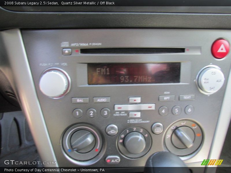 Quartz Silver Metallic / Off Black 2008 Subaru Legacy 2.5i Sedan