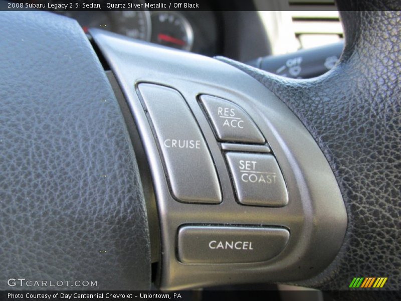 Quartz Silver Metallic / Off Black 2008 Subaru Legacy 2.5i Sedan