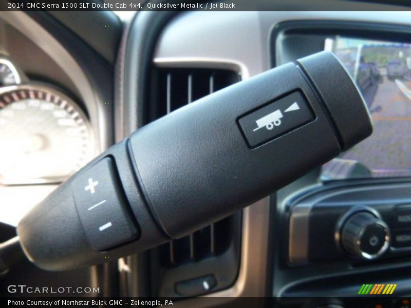 Quicksilver Metallic / Jet Black 2014 GMC Sierra 1500 SLT Double Cab 4x4