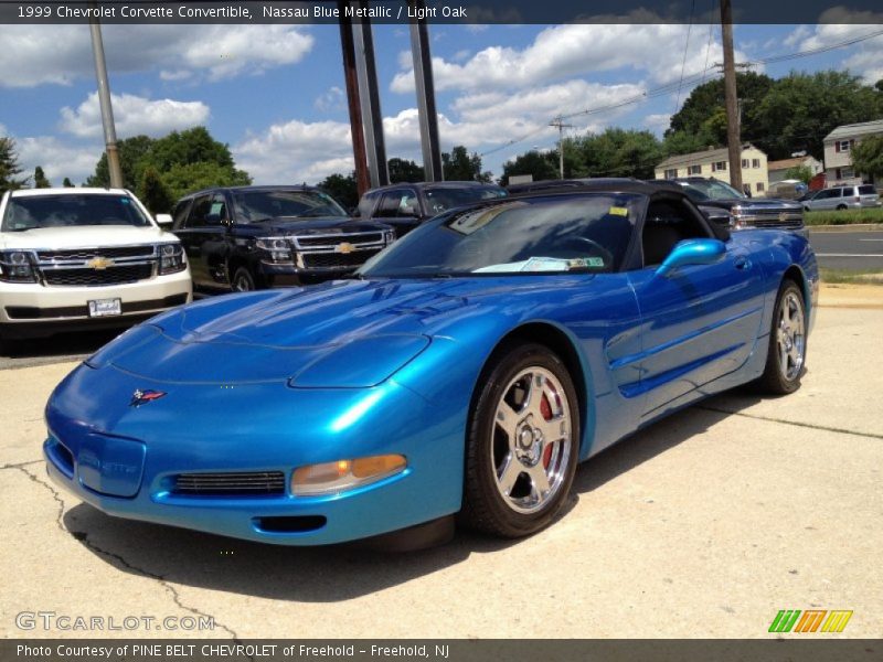 Nassau Blue Metallic / Light Oak 1999 Chevrolet Corvette Convertible