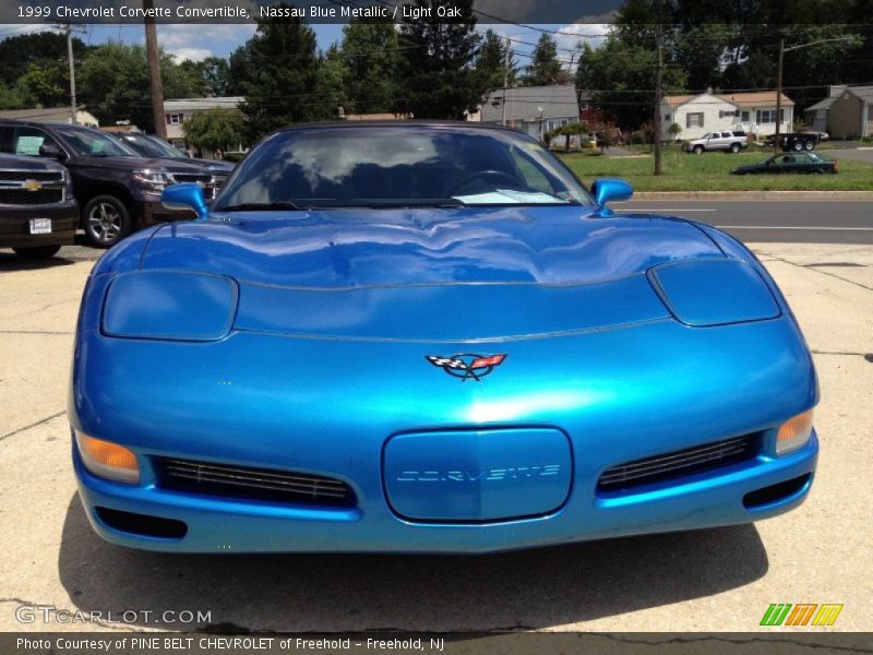 Nassau Blue Metallic / Light Oak 1999 Chevrolet Corvette Convertible