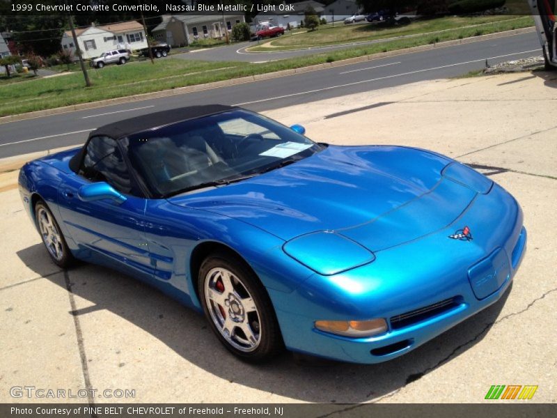 Nassau Blue Metallic / Light Oak 1999 Chevrolet Corvette Convertible