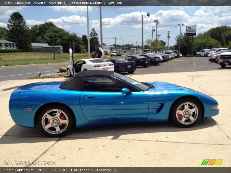 Nassau Blue Metallic / Light Oak 1999 Chevrolet Corvette Convertible